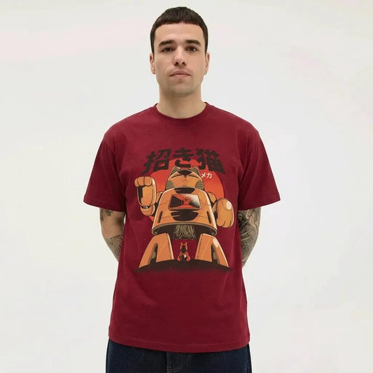 Mens Robot Cat Tee