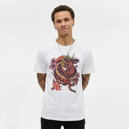 Mens Dragon Sakura Tee
