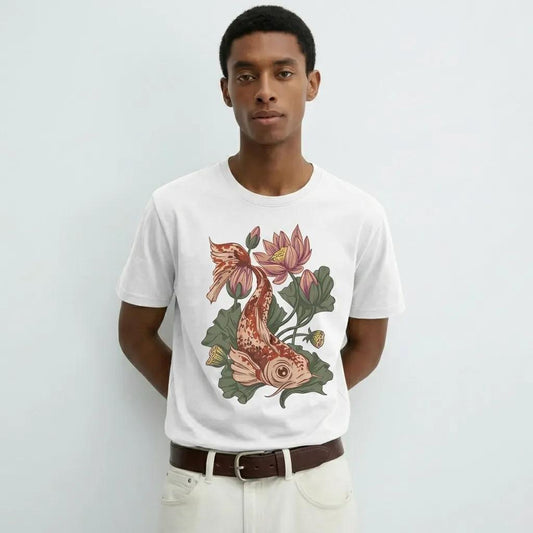 Mens Koi Illustration Tee