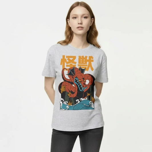Womens Kaiju Dragon Tee