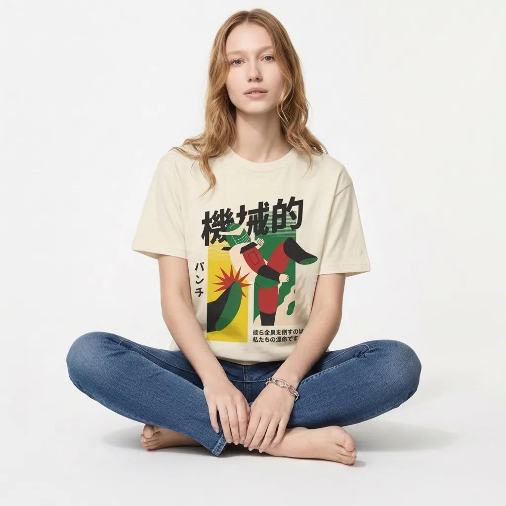Womens Fighting Robot Tee