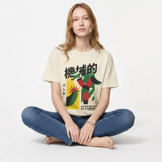 Womens Fighting Robot Tee
